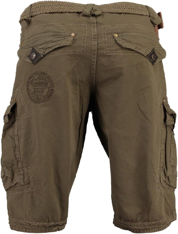 Geographical Norway Herren Cargo Shorts Perle (kaki, Medium)