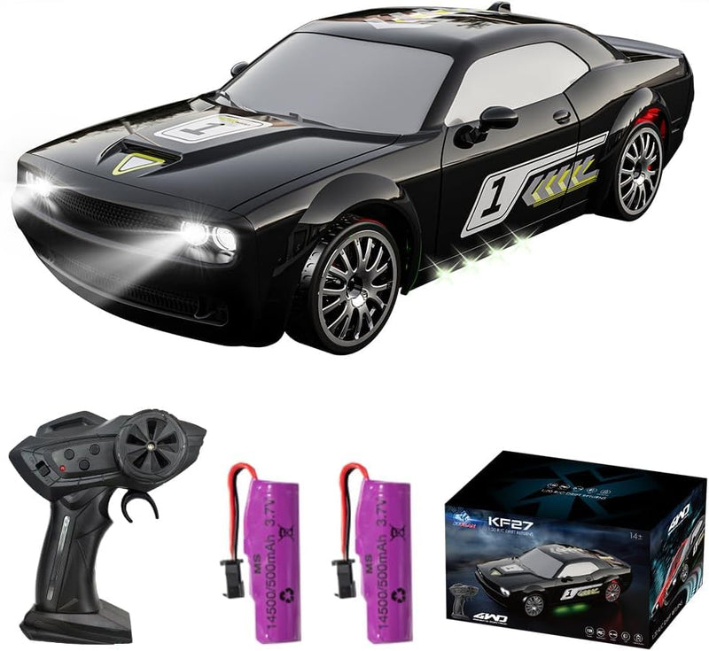 Teeggi RC Drift Car 1:20 Ferngesteuertes Auto für Kinder Junge, 2,4Ghz Racing Cars mit LED-Lichtern,