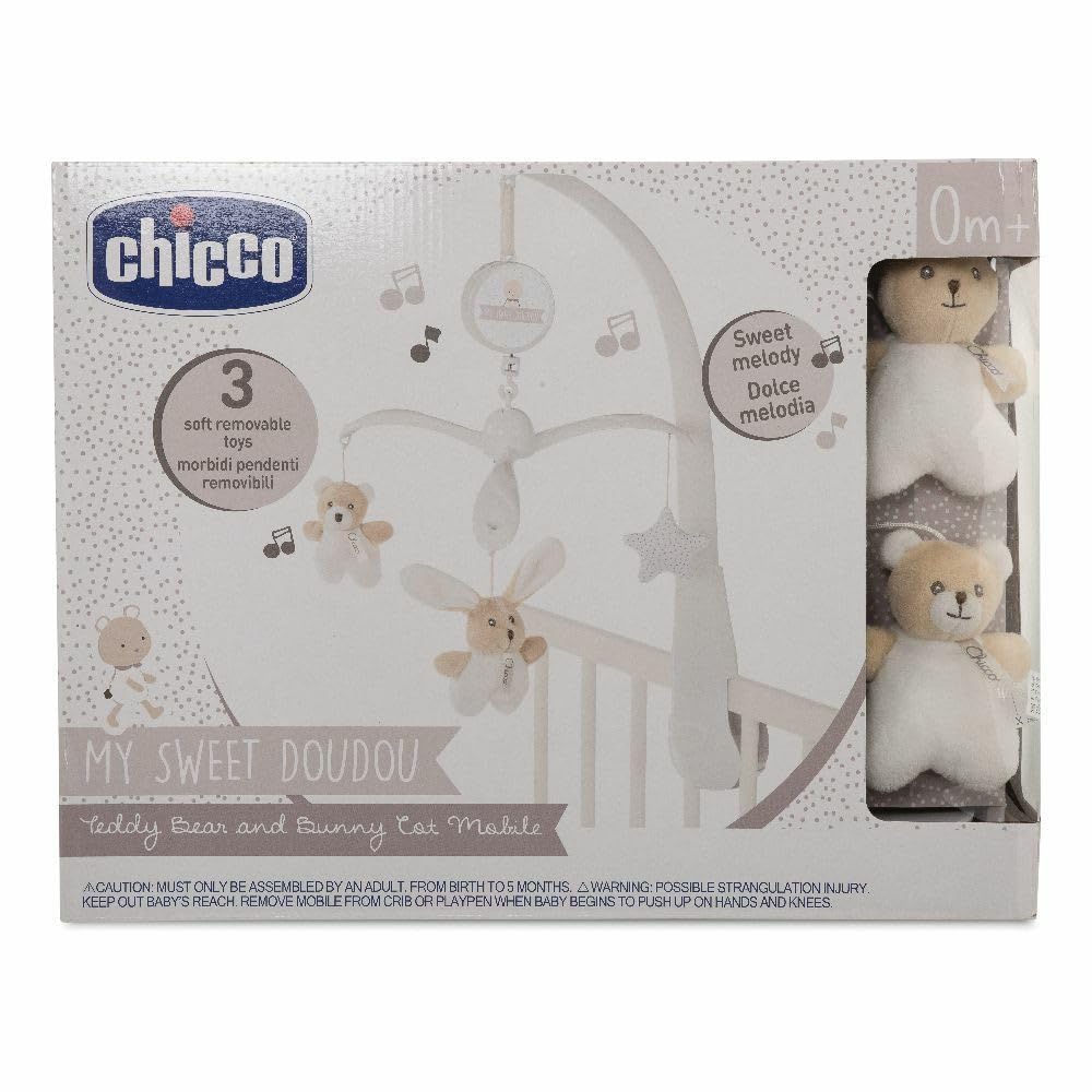 Chicco 00009714000000 BÄRCHEN & HÄSCHEN Mobile DOU, beige