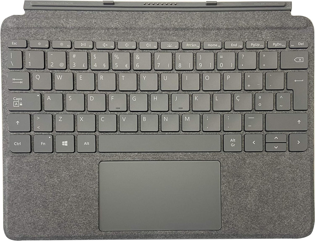 Microsoft Surface Go Type Cover für Handy, Platinum, QWERTY, Cover Port, Tastaturen für Mobiltelefon
