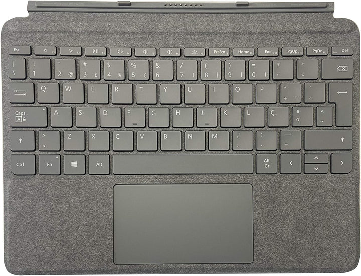 Microsoft Surface Go Type Cover für Handy, Platinum, QWERTY, Cover Port, Tastaturen für Mobiltelefon