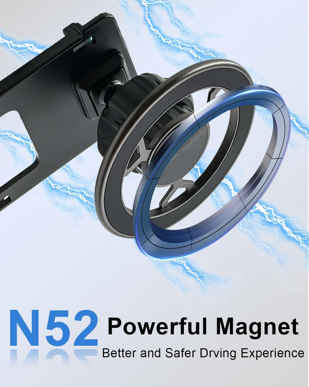 Magnet Handyhalterung Kompatibel mit VW Golf MK7 2014-2019 360 Grad Einstellbares Kompatibel mit Mag