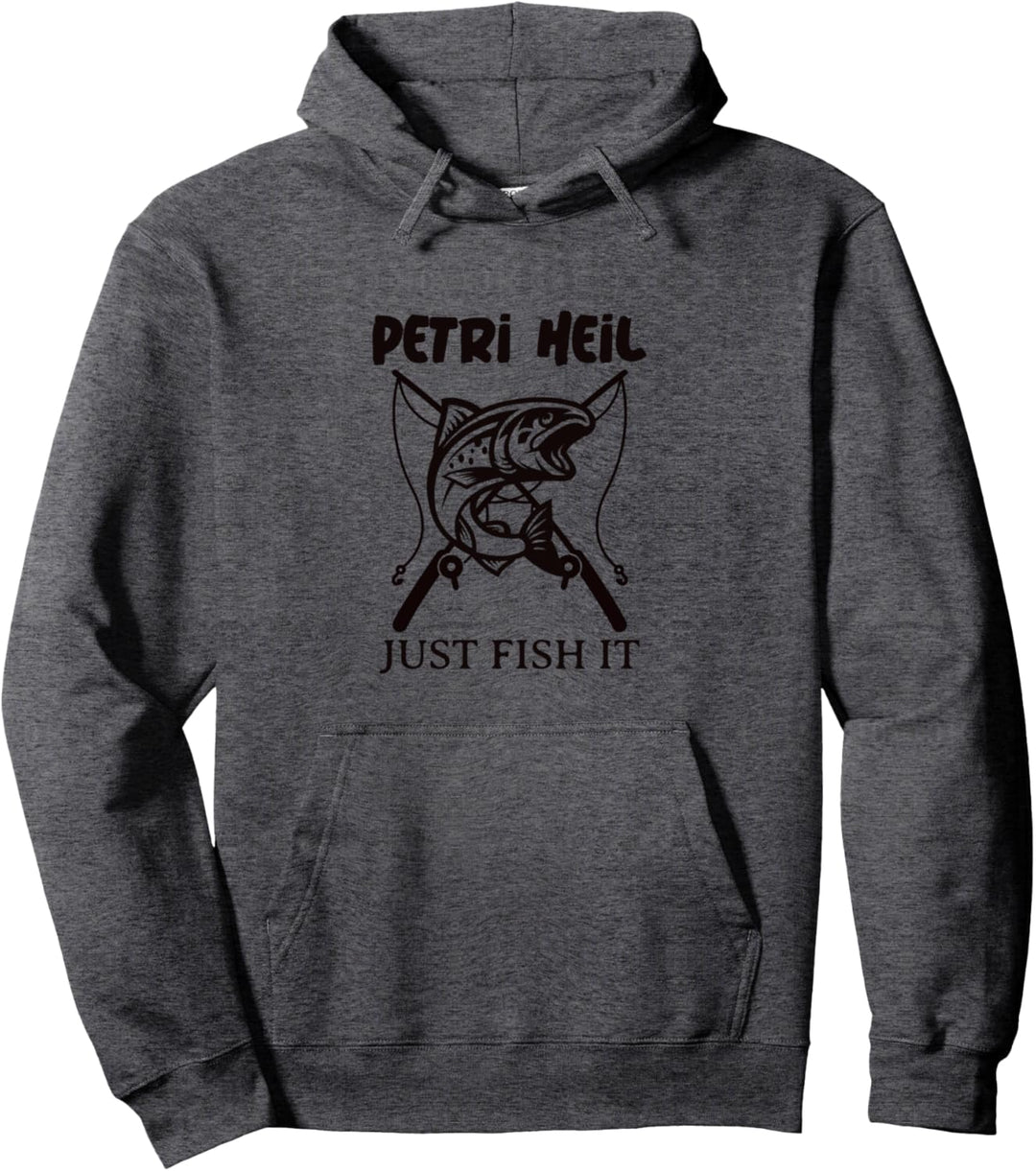 Petri Heil JUST FISH IT-Angler Pullover Hoodie