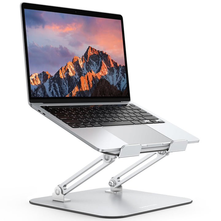 OMOTON Laptop Ständer Höhenverstellbar, Ergonomischer Notebook Ständer mit Belüftung, Faltbarer Lapt
