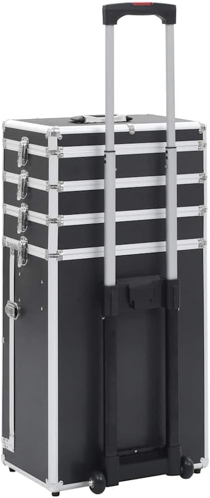 vidaXL Kosmetikkoffer mit 4 Etagen Schublade Beauty Case Schminkkoffer Friseurkoffer Schmuckkoffer T
