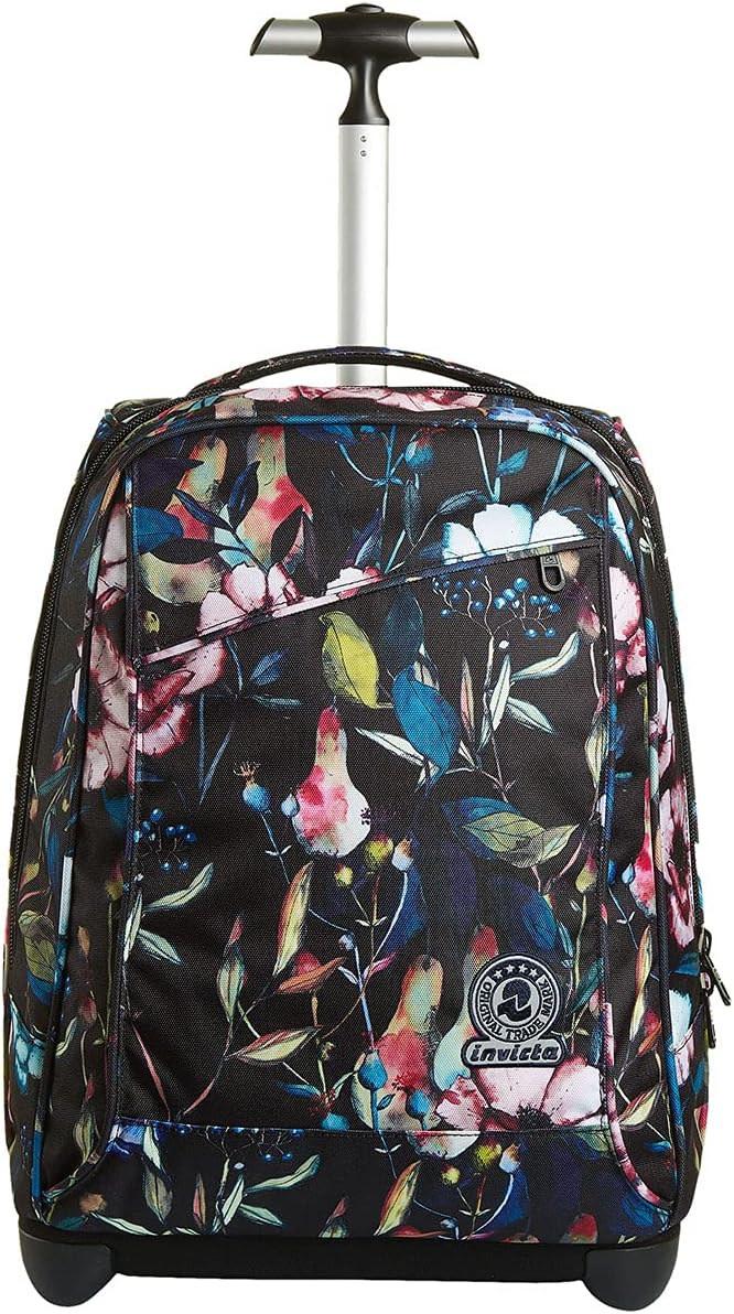 Invicta TROLLEY, 2 in 1, Schulranzen mit Rollen, Rucksack mit Trolleyfunktion für Schule, Reisen, Mä