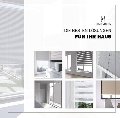 Home-Vision® DuoRollo Klemmfix, Doppelrollo ohne Bohren mit Klämmträgern, Rollos für Fenster und Tür