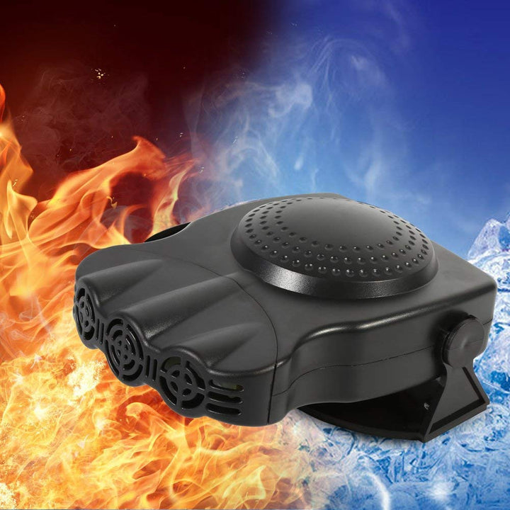 Riloer Auto Lüfter Abtau Heizung Fast Defroster & Mini Lüfter Winkel einstellbar 2 in 1 tragbar 12V