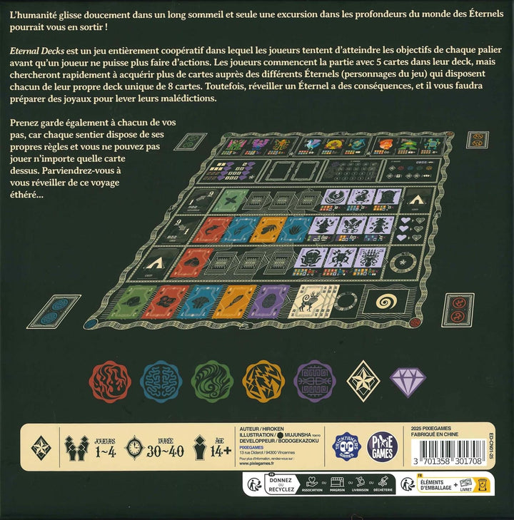 PixieGames | Eternal Decks | Kooperatives Kartenspiel | Strategisches Gesellschaftsspiel | 1 bis 4 S