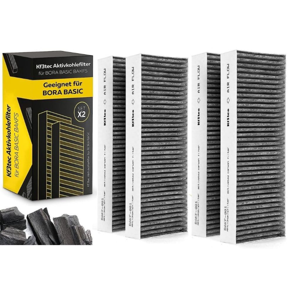 Aktivkohlefilter-Set für Bora Basic BAKFS (4 Filter) und BIU/BHU/BFIU Dunstabzugshauben/Maximal 2 St