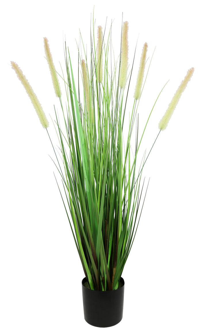 Künstliches Fuchsschwanzgras im Topf Gras Kunstpflanze Kunstgras Ziergras Grünpflanzen Dekogras Gras