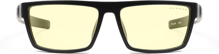 Gunnar Gaming- und Computerbrille - Valve, Onyx Rahmen, Amber Linsen - Blaulichtfilter Brille, Premi