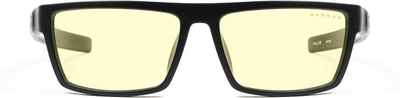 Gunnar Gaming- und Computerbrille - Valve, Onyx Rahmen, Amber Linsen - Blaulichtfilter Brille, Premi