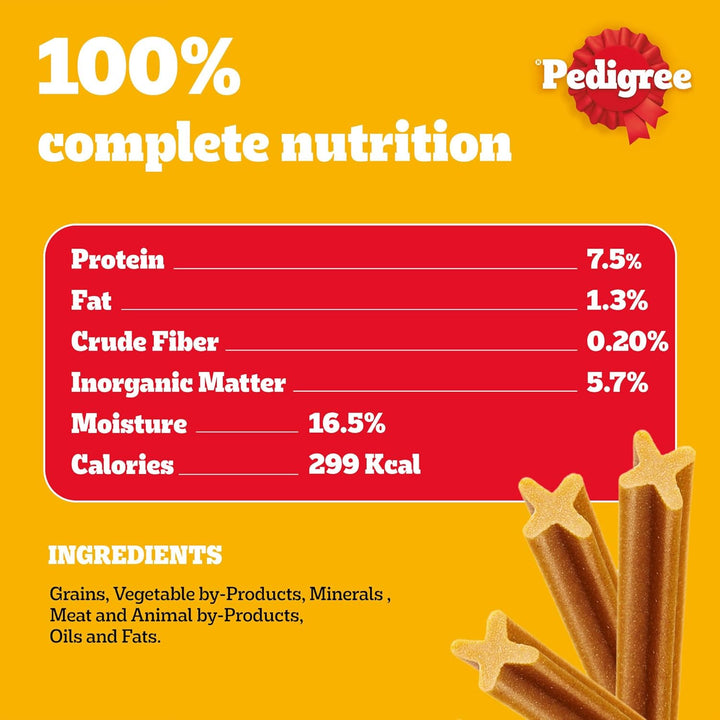 Pedigree DentaStix Daily Oral Care Zahnpflegesnack für grosse Hunde – Hundeleckerli mit Huhn- &amp; Rind