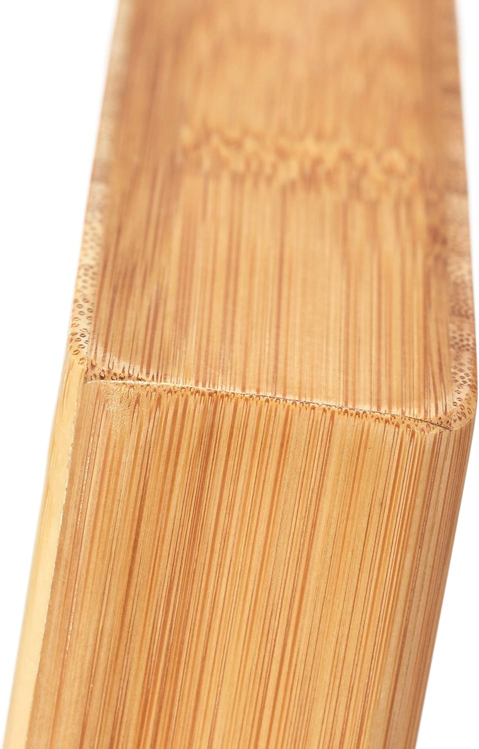 Relaxdays Messerblock magnetisch, Messerhalter aus Bambus, unbestücktes Messerbrett, universal, 27,5