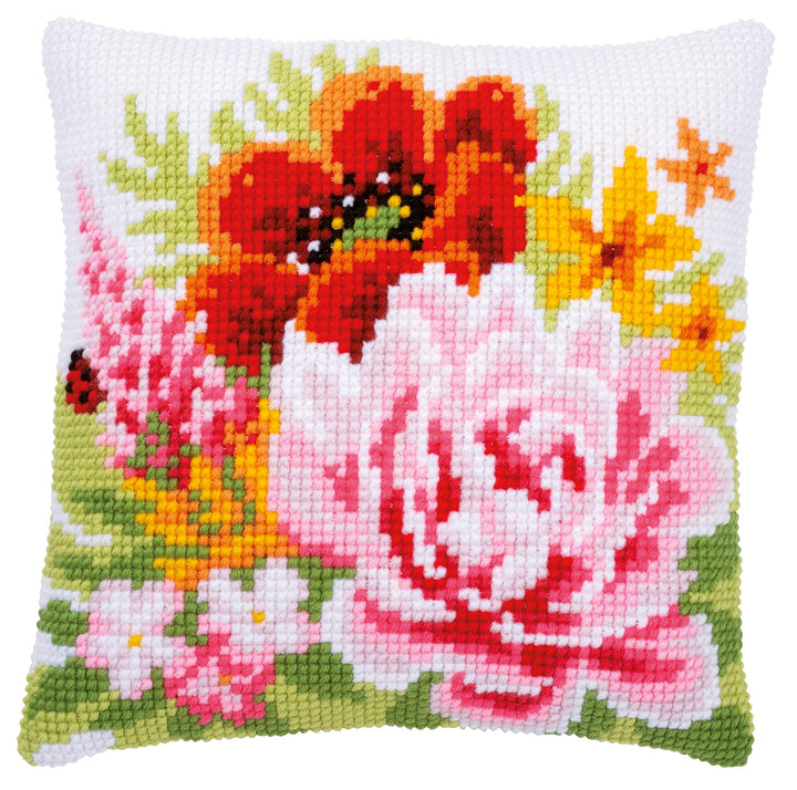 Vervaco PN-0184990 Kreuzstichkissen, Mehrfarbig, 40x40cm