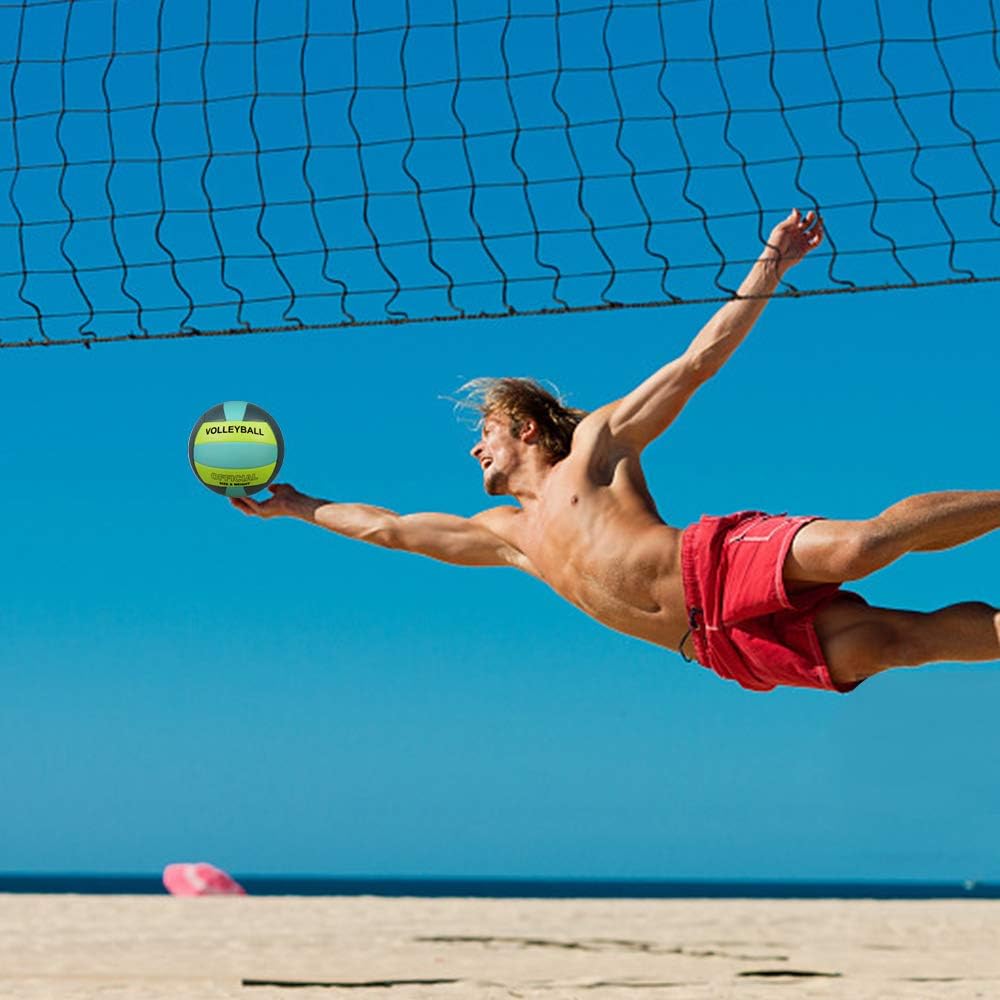 Volleyball Grösse 5 PU Leder Weich Indoor Outdoor Volleybälle Sport Training Spiel Spielball für Anf