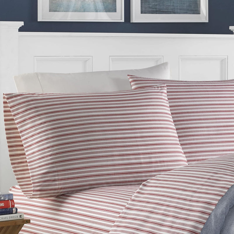 Nautica - Perkal-Kollektion – Bettwäsche-Set – 100% Baumwolle, knackig und kühl, leichte und feuchti