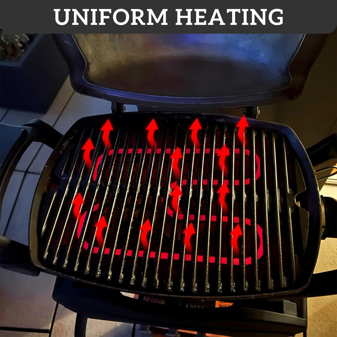 Kingsea Ersatzteil Heizelement Kompatibel mit Weber Q140, Q1400 Grill,Rostfreie Stähle Heizspirale,6