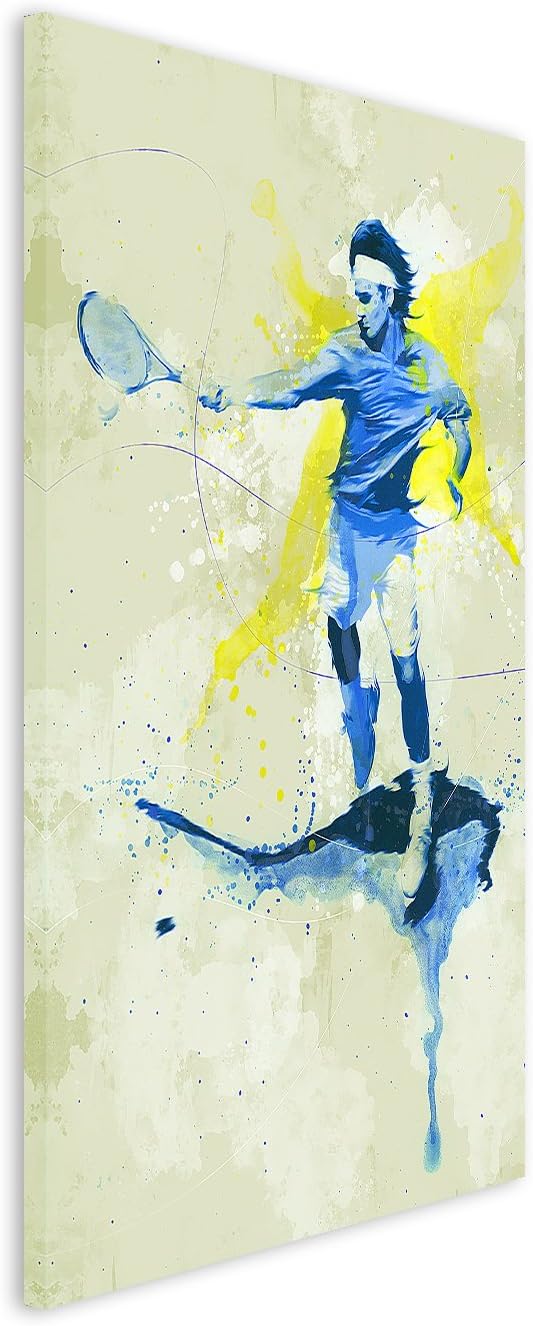 Paul Sinus Art Tennis IV 90x60cm SPORTBILDER Splash Art Wandbild Aquarell Art