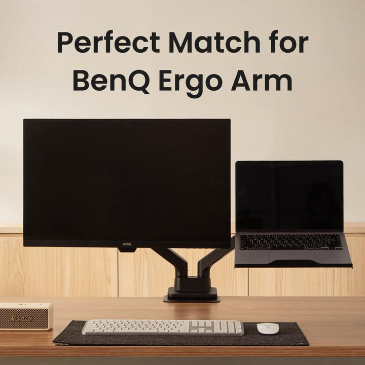BenQ LTB01 Klappbare Laptopablage für Monitorarme 75 × 75 mm VESA-kompatible Laptophalterung, geeign