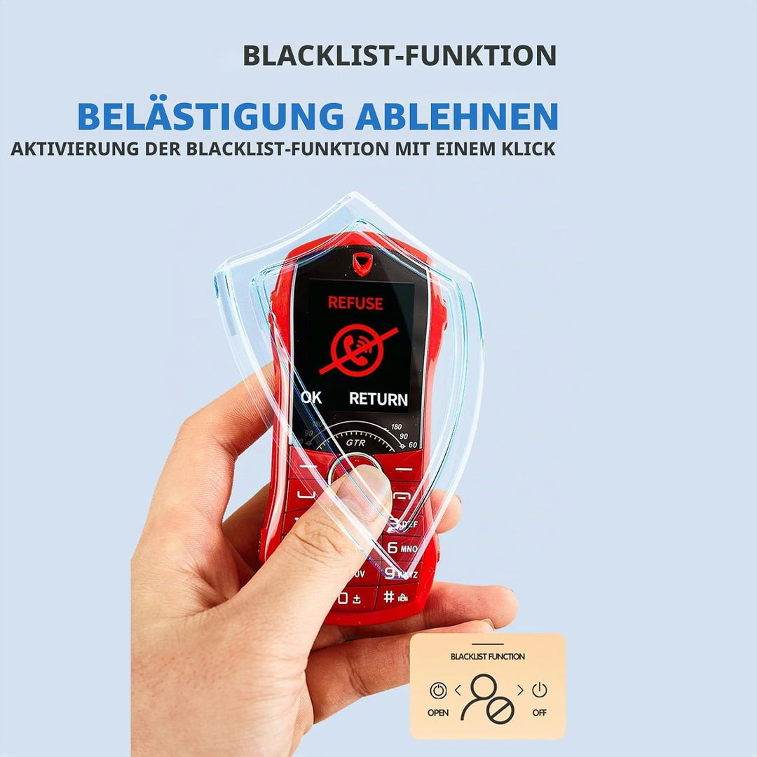 Tragbares Mobiltelefon für Senioren und Kinder, 1,8 Zoll, Grosse Tasten - Einfach zu Handhaben im Au