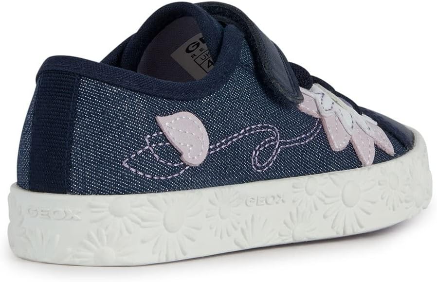 Geox Mädchen Jr Ciak Girl Sneaker 28 EU Navy, 28 EU Navy