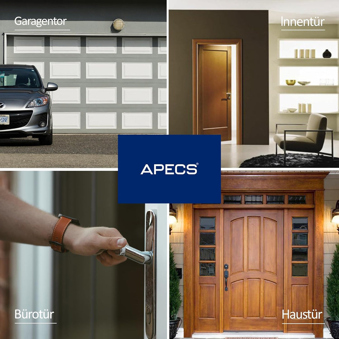 Knaufzylinder schwarz APECS Schliesszylinder mit Knauf Zylinderschloss 100 (40C/60) mm fur Türschlos