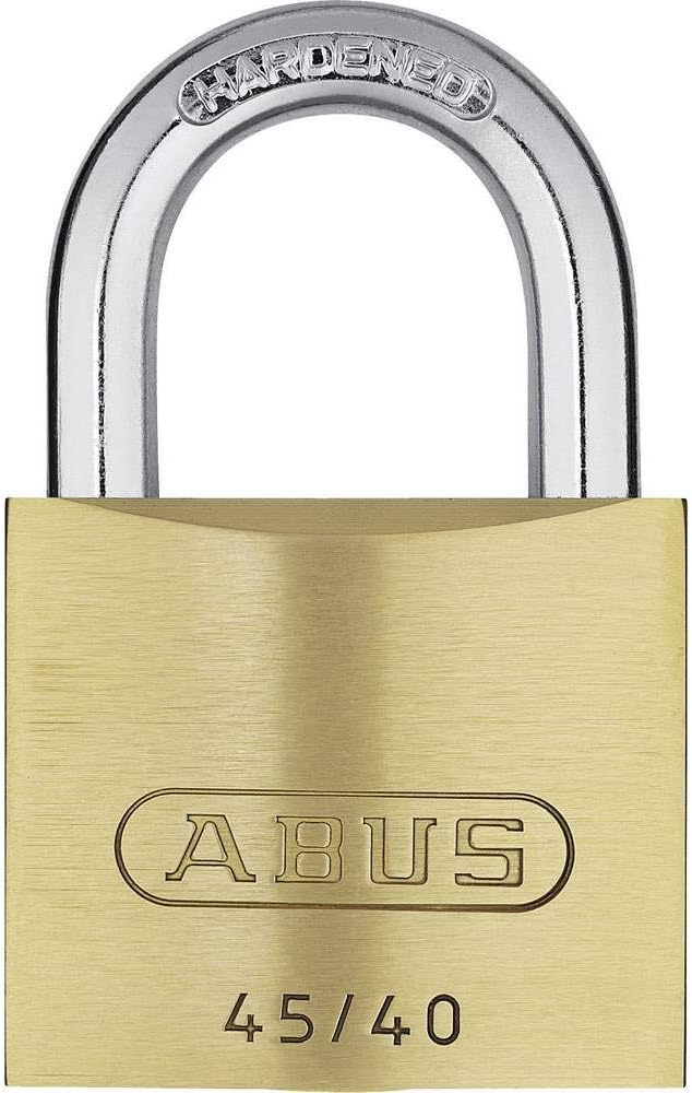 ABUS Vorhängeschloss 45/40 aus Messing - 3er Set - mit Präzisions-Stiftzylinder mit Pilzkopfstiften