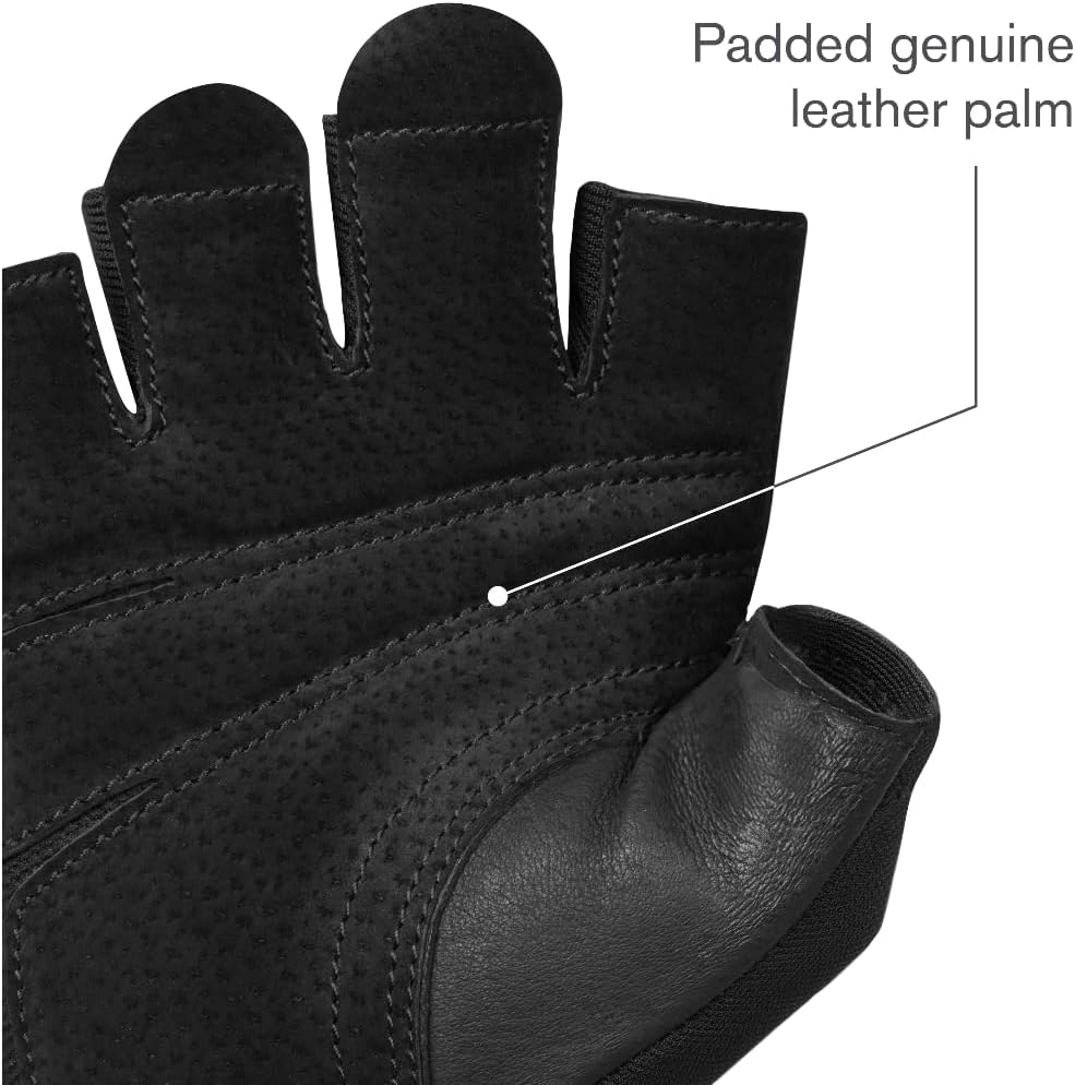 Harbinger Pro Gloves, Lightweight and Flexible Gloves with Enhanced Breathability for Moderate Lifti