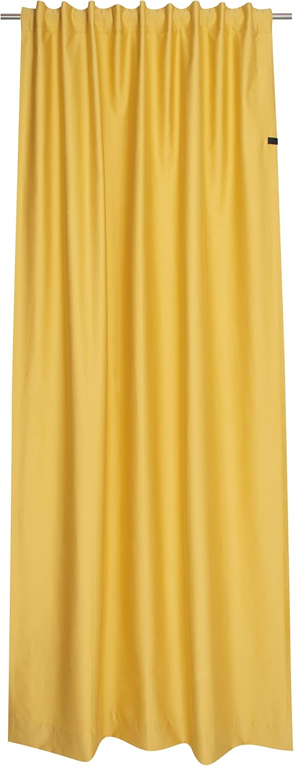 Schöner Wohnen Kollektion Gardine Soft 130x250 - Vorhang Blickdicht gelb Baumwollmix - Vorhänge Wohn