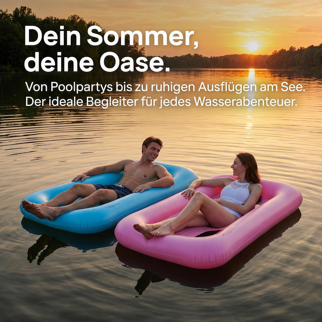 Zouwel 2Pack Pool matratze Erwachsene, schwimmmatratze luftmatratze wassermatratze, halten Cool Sonn