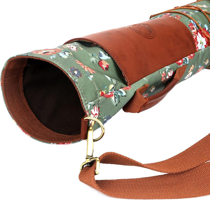 Tourbon Wasserdichte Segeltuch-Leder-Golftasche für Damen - Grün - Golf - Damen, Golferinnen - Golfs