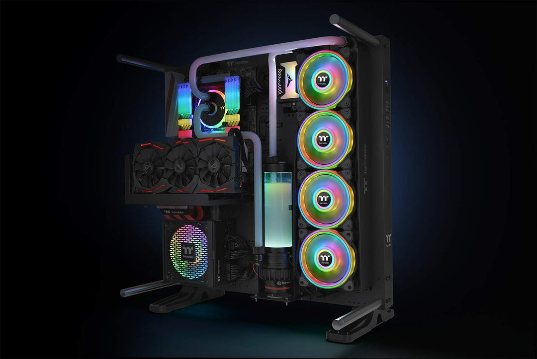 Thermaltake Riing Quad 14 RGB Radiator Fan TT Premium Edition 3 Pack