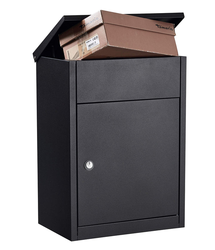 Allux 500 F54512 Briefkasten, Schwarz, 530 x 380 x 250 mm