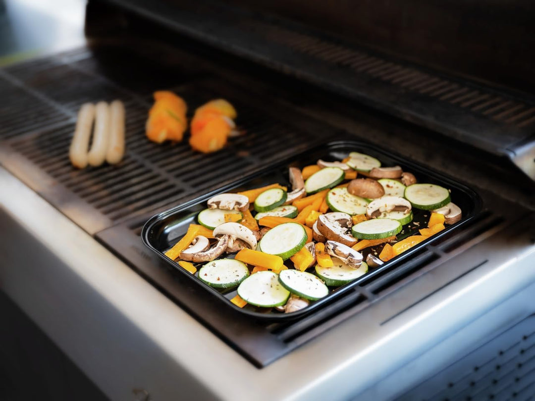 WENKO Grillschale Mod. Luca wiederverwendbarer Grillkorb mit Antihaftbeschichtung geeignet für BBQ G