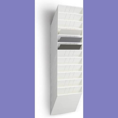 Durable Flexiboxx Prospektspenderset (12 A4 Querformat) weiss, 1709781010 Weiss Querformat, Weiss Qu