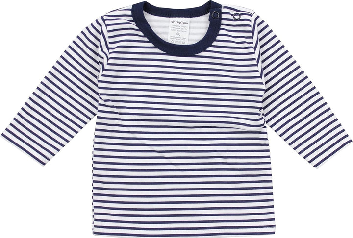 TupTam Baby Jungen Langarmshirt Gestreift 5er Set 62 Mehrfarbig 6, 62 Mehrfarbig 6