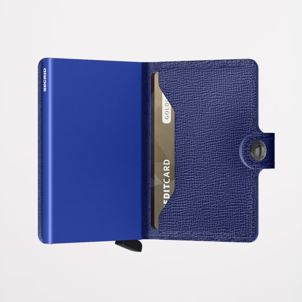 Secrid Miniwallet Crisple Cobalt, Unisex-Erwachsene Reisezubehör- Brieftasche, Cobalt, Talla Única -