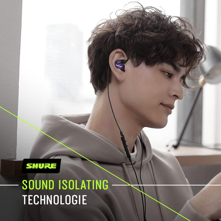 Shure SE215 Special Edition Uni Sound Isolating Ohrhörer, EIN Treiber, In-Ear, abnehmbares Kabel, tr