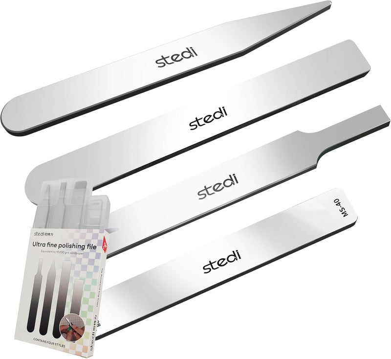 Stedi Hobby Model Polishing Tools 4 PCS, Ultimate Precision Files 