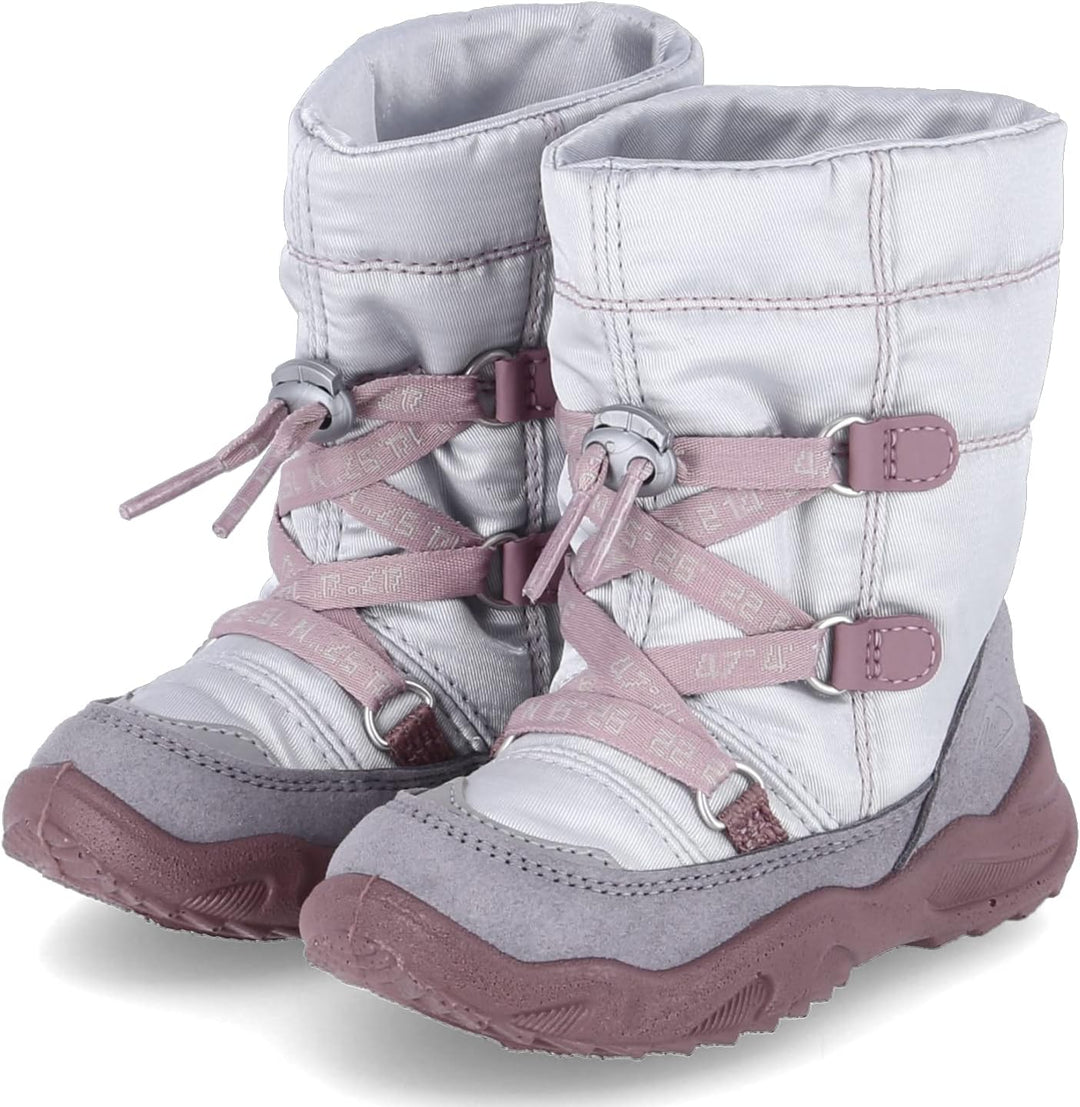 Superfit Mädchen Glacier Warm Gefütterte Gore-tex Schneestiefel 27 EU Weit Hellgrau Lila 2500, 27 EU