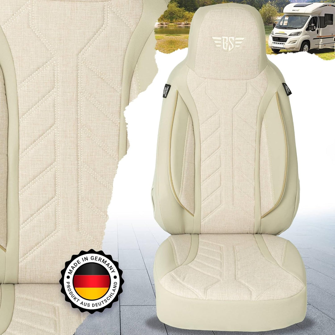 BREMER SITZBEZÜGE Wohnmobil Schonbezüge für FIAT Ducato Jumper Boxer PLKT205 PLKT205 - Beige, PLKT20