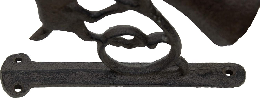 Glocke mit Klöppel Motiv Hirsch Gusseisen Türglocke Wandglocke Gartenglocke, Motiv Hirsch