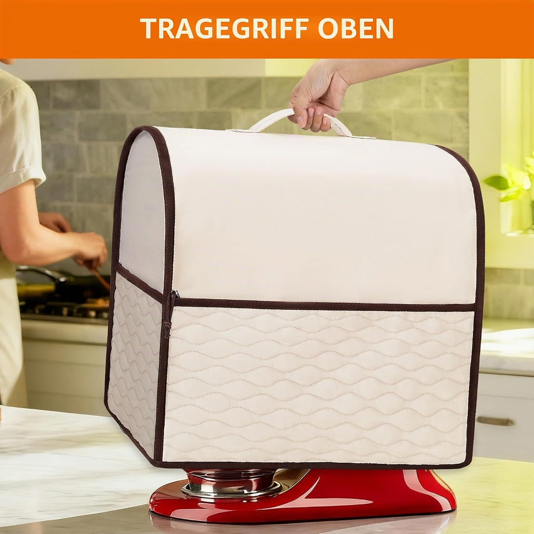 YARWO Abdeckung Kompatibel mit KitchenAid mit Kippbarem Motorkopf 4,3L und 4,8L, Staubschutzhaube mi