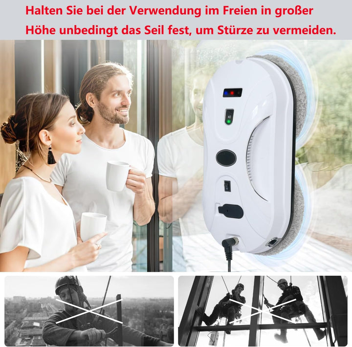 Fensterputzroboter Automatischer Fensterreinigungsroboter Fensterroboter Mit Wasserstrahl, Fensterre