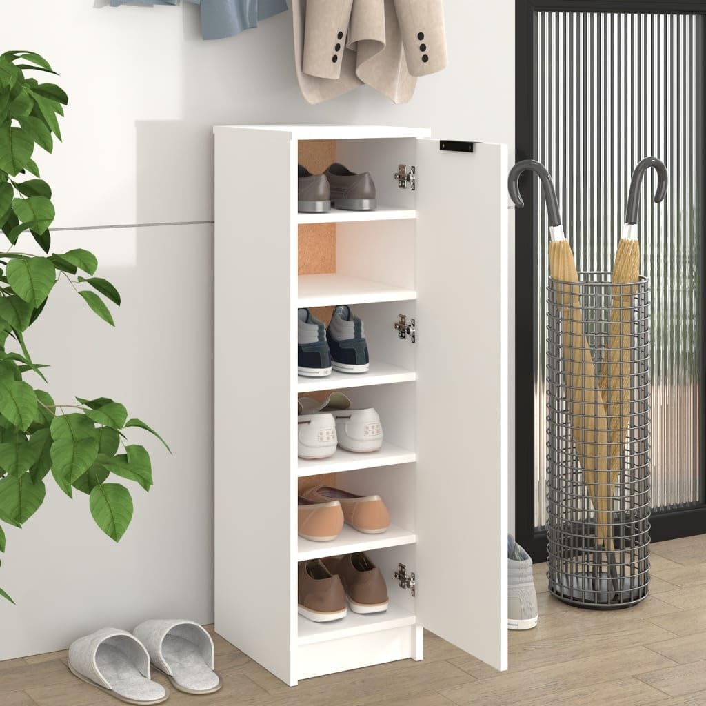 Möbel Schuhschrank Schuhregal Schuhkommode Schuhaufbewahrung Schuhständer 30x35x100 cm für Flur, Die