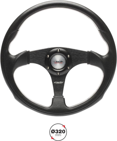 Simoni Racing BPU320N Barchetta Universal Steering Wheel, Schwarz