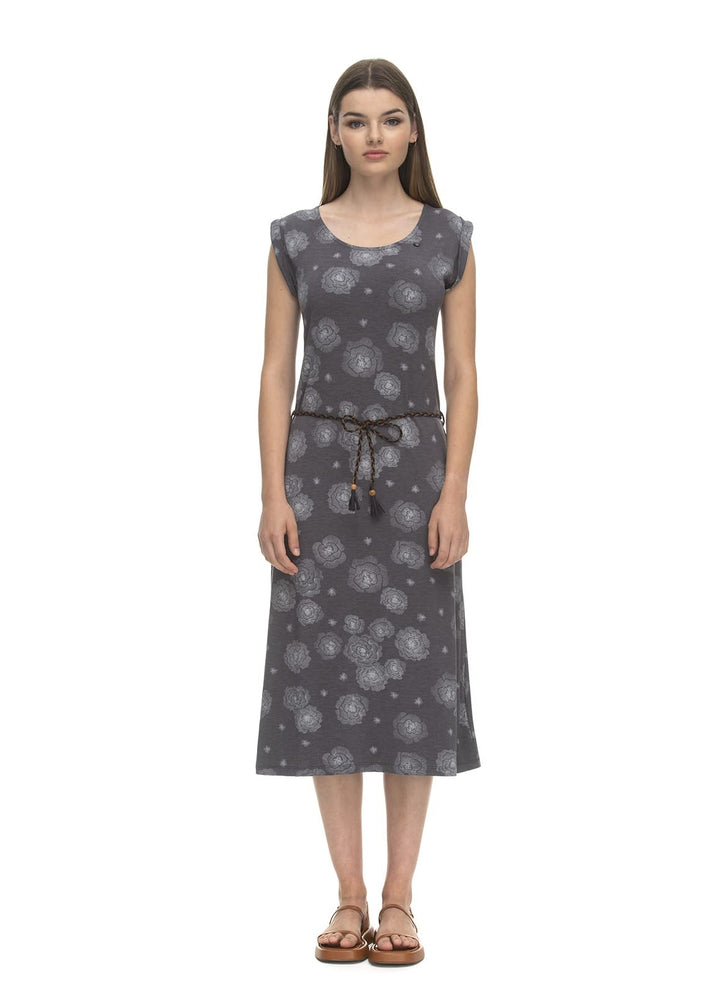 Ragwear TAGG MIDI Damen Kleid L Dark Grey 2311_3012, L Dark Grey 2311_3012