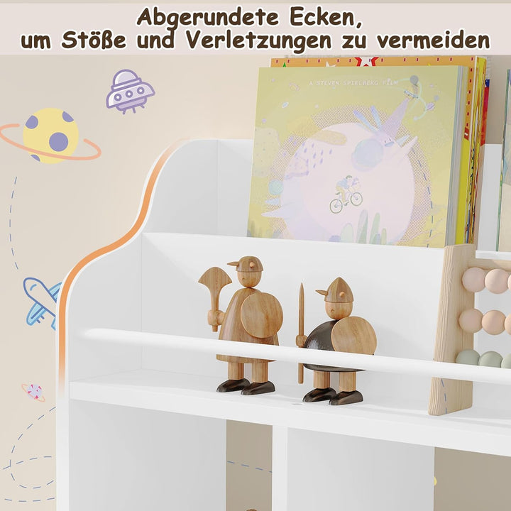 WOLTU Bücherregal Kinder, Wandregal Schweberegal Hängeregal Kinderzimmer, schwebendes Regal für Ster